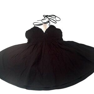 Sndys Revolve Halter Sundress Womens Cotton Mini Tiered Backless Summer Beach